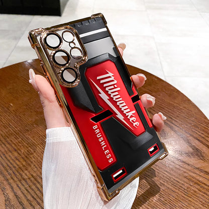Designed for SAMSUNG Galaxy Electroplating luxury transparent four corner anti drop and shockproof phone case 241