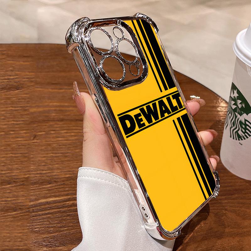 Designed for iPhone Electroplating luxury transparent four corner anti drop and shockproof phone case 041