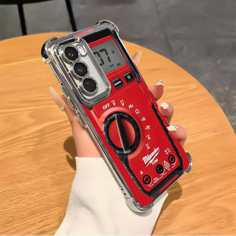 Designed for SAMSUNG Galaxy Electroplating luxury transparent four corner anti drop and shockproof phone case 244