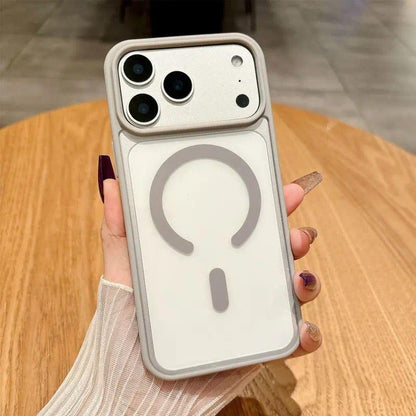 Burgundy Luxury Magnetic Clear Phone Case