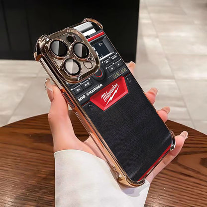 Designed for iPhone Electroplating luxury transparent four corner anti drop and shockproof phone case 242