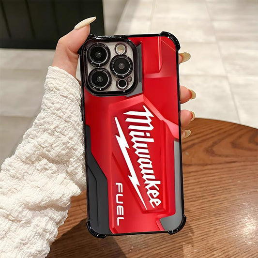 Designed for iPhone Electroplating luxury transparent four corner anti drop and shockproof phone case 182