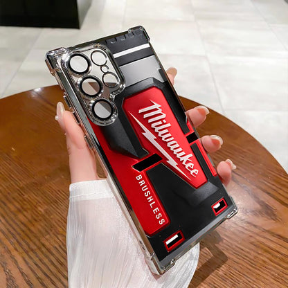 Designed for SAMSUNG Galaxy Electroplating luxury transparent four corner anti drop and shockproof phone case 241