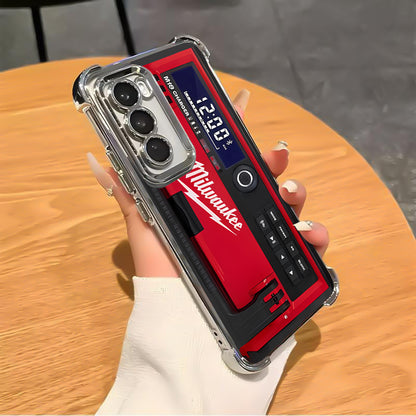 Designed for SAMSUNG Galaxy Electroplating luxury transparent four corner anti drop and shockproof phone case 245