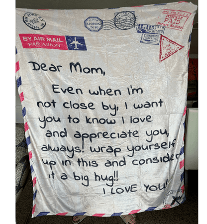 LETTER TO MOM BLANKET